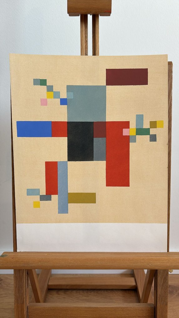 Sophie TAEUBER-ARP (1889-1943) - Composition verticale-horizontale sur fond blanc, 1916 #2.1
