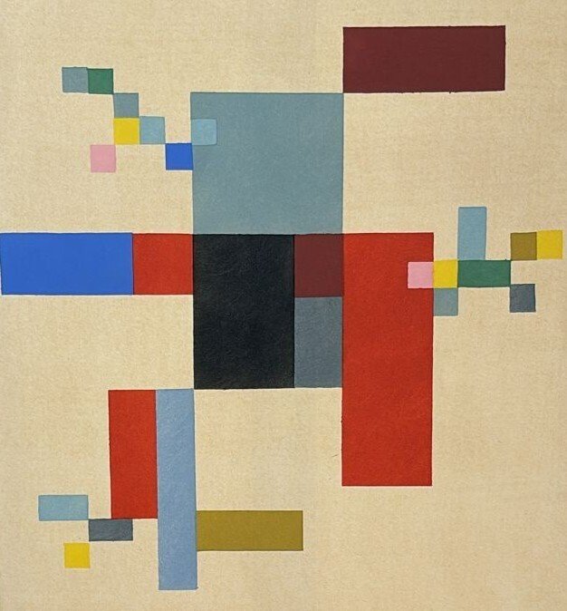 Sophie TAEUBER-ARP (1889-1943) - Composition verticale-horizontale sur fond blanc, 1916 #1.0