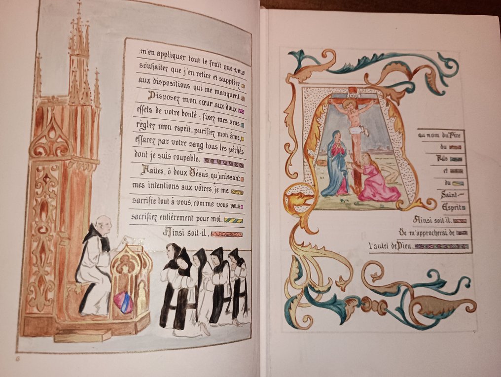 KERMABON, ADELIE-MARIE - Livre d'Heures manuscrit enluminé du 19e siècle - 1890 #3.2