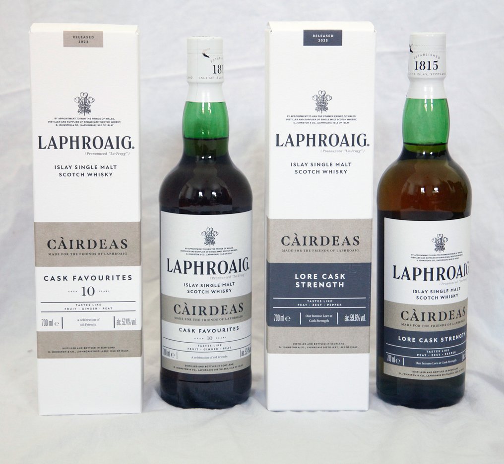 Laphroaig 10yo Càirdeas Cask Favourites & Lore Cask Strength  - 70cl - 2 bottles #1.0