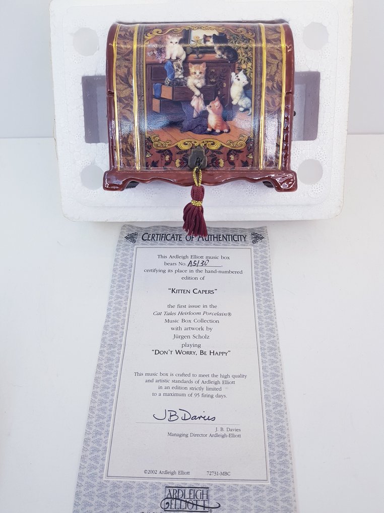 Ardleigh Elliott ''Kitten Capers'' by Jurgen Scholtz with COA and original box - 八音盒 - 2000-2010 #1.0