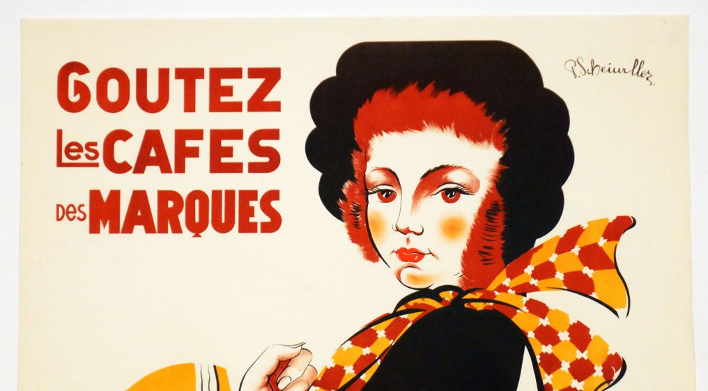 P. Scheiurller - Goutez Les cafes Oreal: Sirène et Phoque - 1930s #1.0