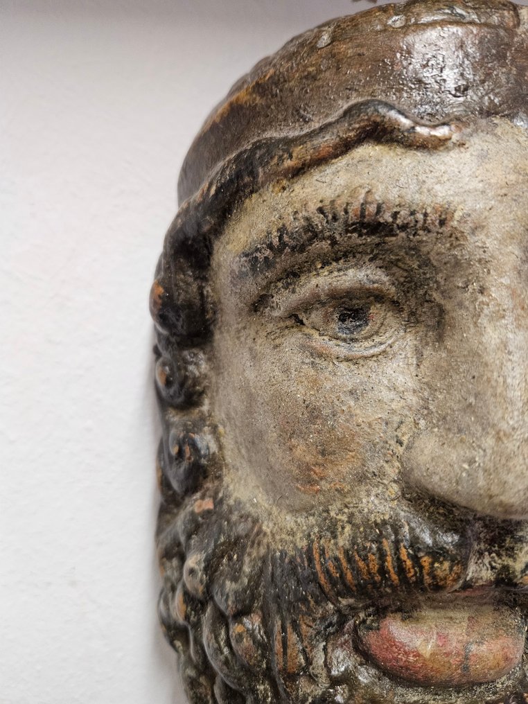 Kopf keramik Portrait - Kopf 23x14 cm - Figure - Kopf Maske - ceramics #4.3