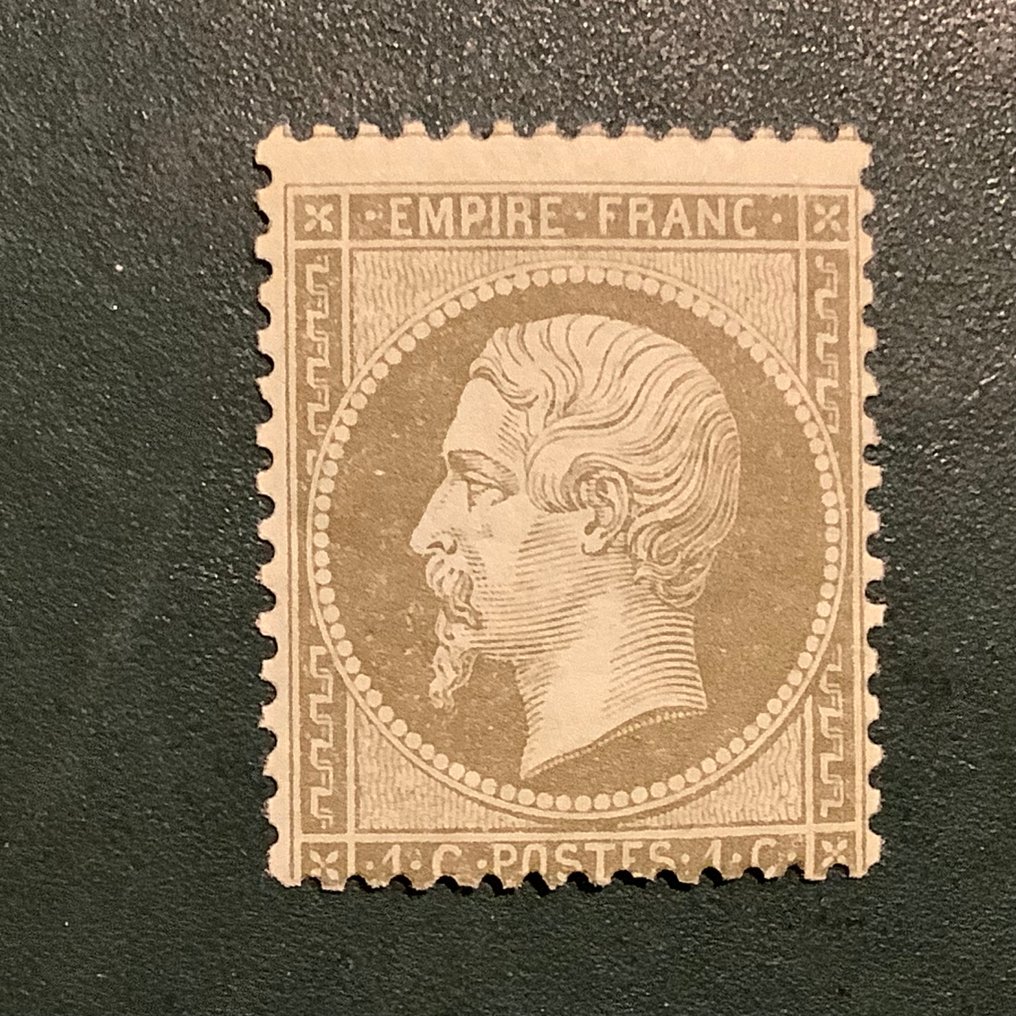 Frankrijk 1862 - 1 cent Napoleon getand - Yvert 19 #1.0