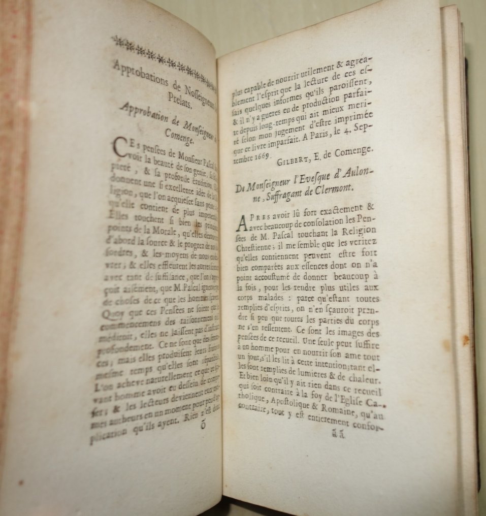 Blaise Pascal - Pensées - 1670 #3.2