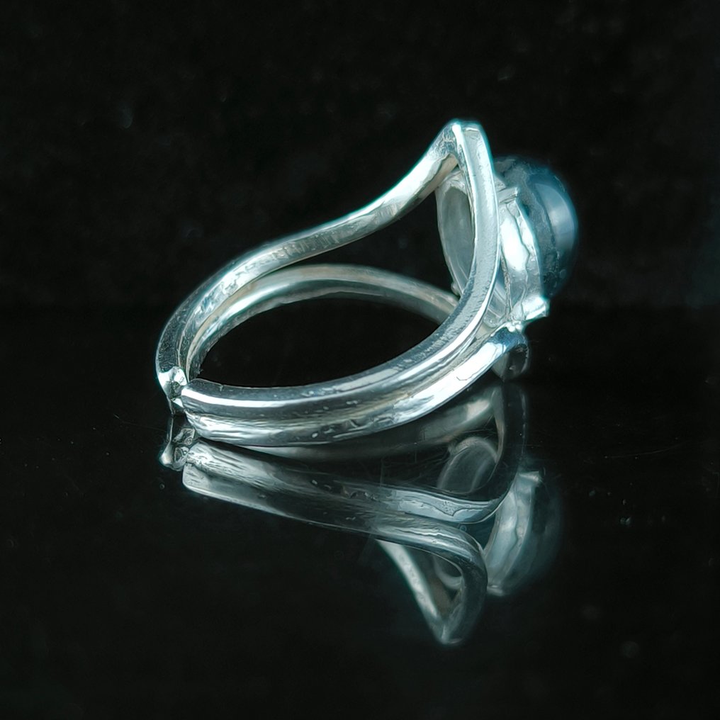 Star Sapphire - Silver - Amulet ring #3.2
