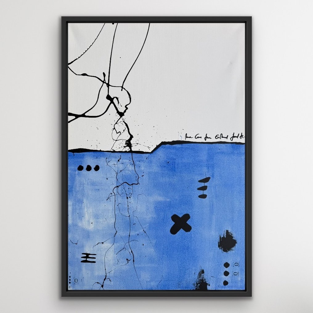 Laura Pinchete - Rayo en dualidad blanco y azul. XL. No Reserve #1.0