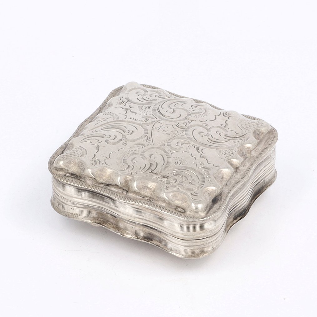 NO RESERVE - Abraham van der Sluis - Schoonhoven, 1861 - Κουτί μέντας - .833 silver #1.0