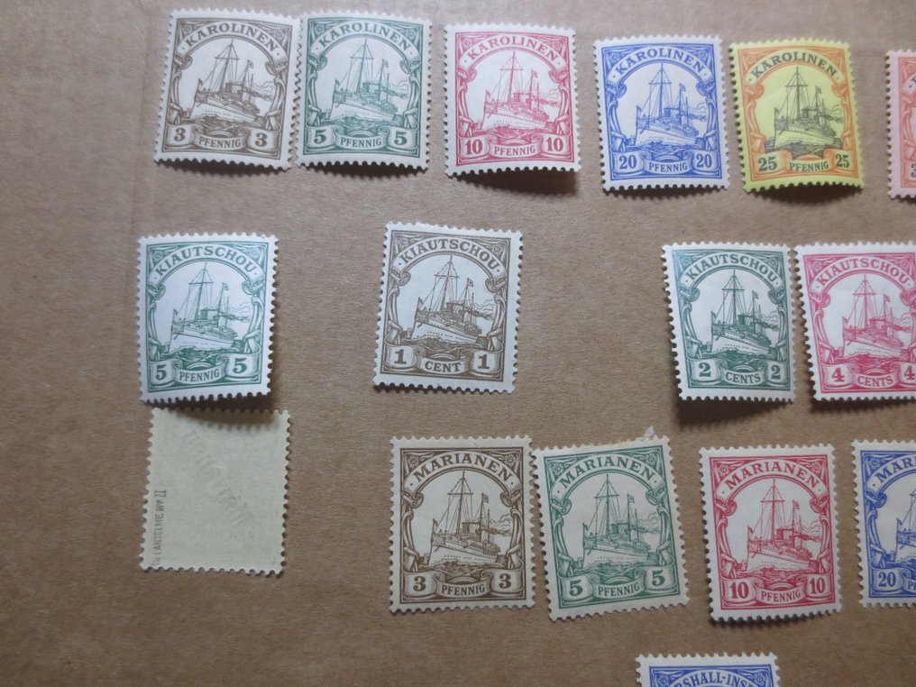 Germany and Colonies 1890/1919 - Collection of German colonies with 116 different values mh/mnh, some verified. #1.0