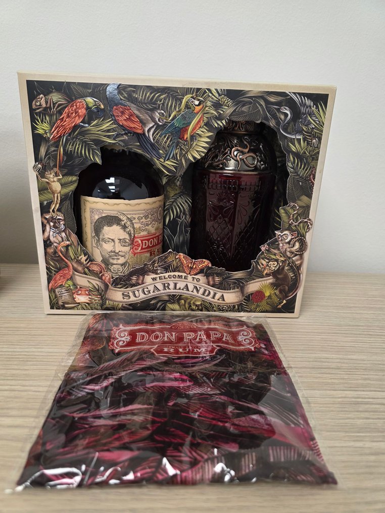 Don Papa - Don Papa 7yo Gift Sets + scarf Masskara - 70 cl - 2 flasker #2.1