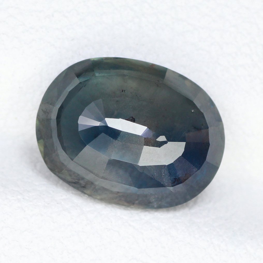 没有保留价 - 1 pcs 灰色 蓝宝石 - 4.07 ct - 国际有色宝石协会(ICA GemLab) - 无加热 - 无处理 #4.3