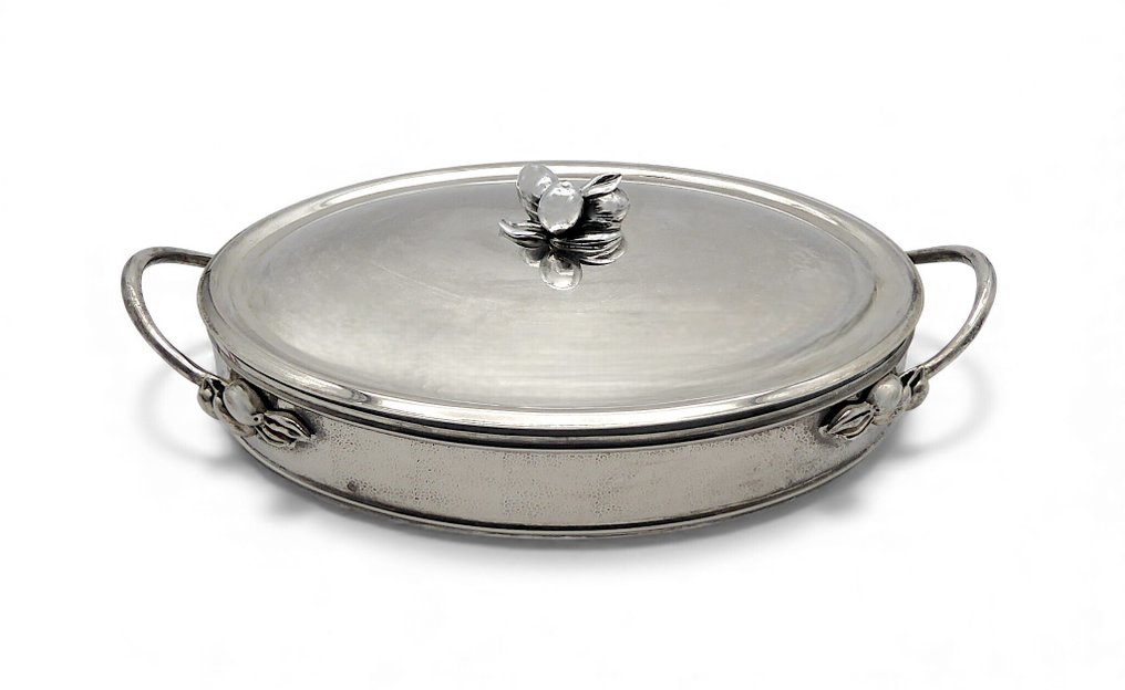 Αντίκες Αγγείο - Πορταρίφιλες με λαβές «Olive Collection» + πυρίφιλες Pyrex - Επιχρυσωμένο και γυαλί. - 1950-1960 - Κατασκευασμένο στην Ιταλία  #3.2