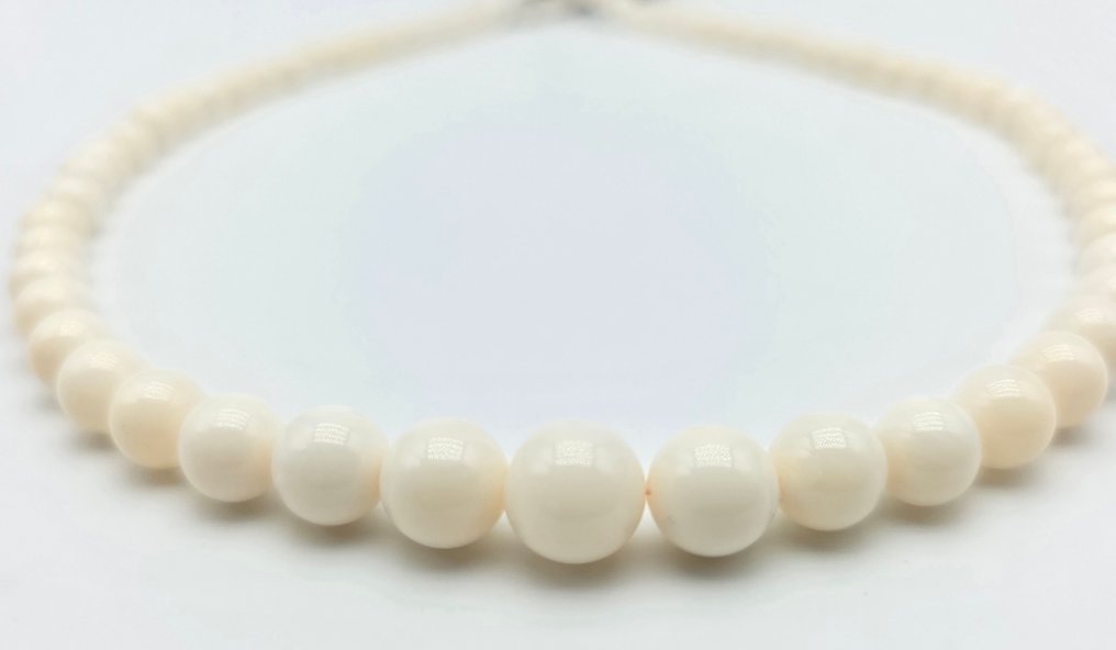 χωρίς τιμή ασφαλείας - Κολιέ - 18 καράτια Κίτρινο χρυσό Κοράλλι - Corallo missu 5 έως 10 mm #1.0