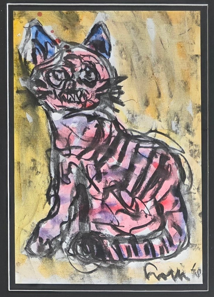 Lotti van der Gaag (1923-1999) - Cobra cat #1.0