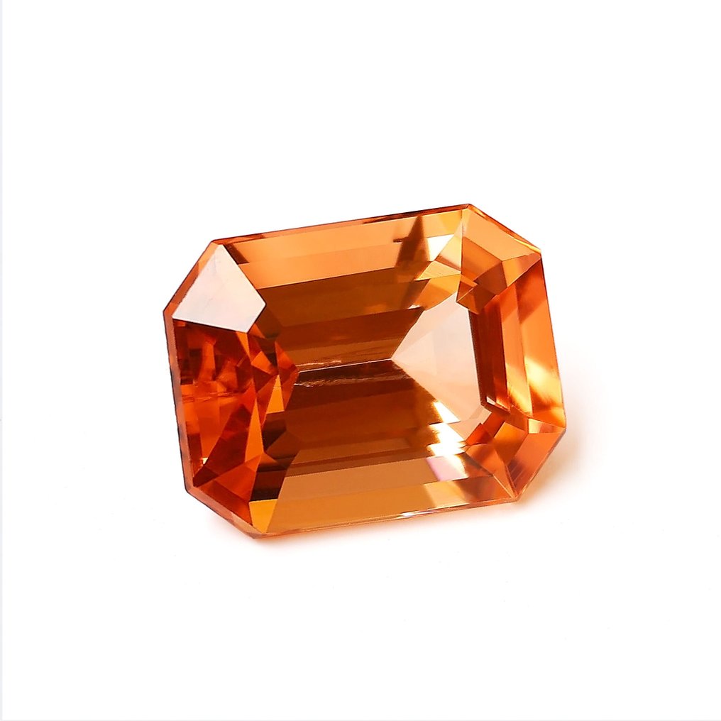 1 pcs Orange, Red Tourmaline - 8.47 ct - International Gemological Institute (IGI) - Sunset #2.1
