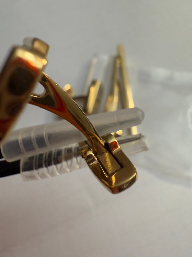 Yves Saint Laurent - Gullplattert, Metall - Mansjettknapper #3.2