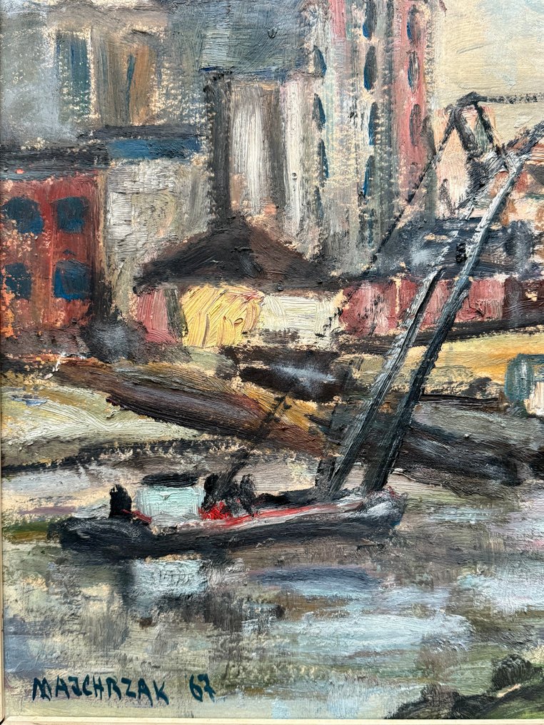 Andree Majchrzak (1933) - Boote am Fluss #2.1