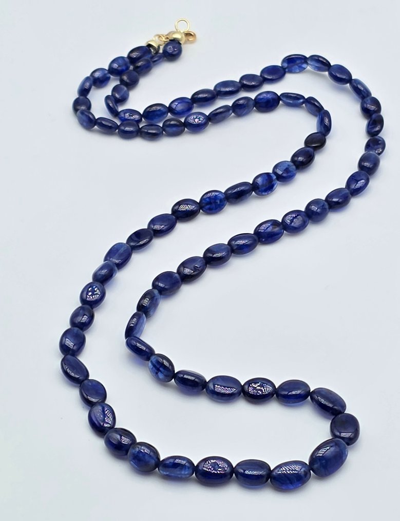 χωρίς τιμή ασφαλείας - Κολιέ - 18 καράτια Κίτρινο χρυσό Ζαφείρι - Ζαφίρια από 5 έως 9 mm. #1.0