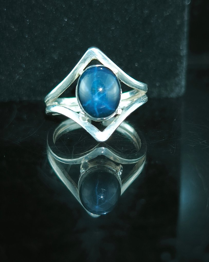 Star Sapphire - Silver - Amulet ring #1.0