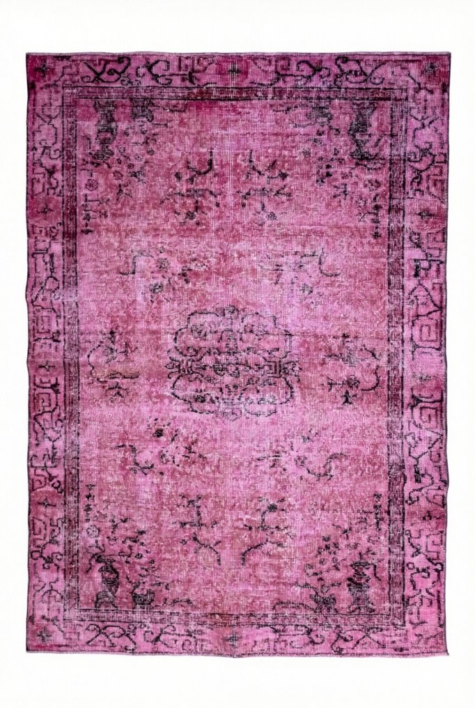 粉色复古 - 小地毯 - 200 cm - 110 cm - 附带证书 #1.0