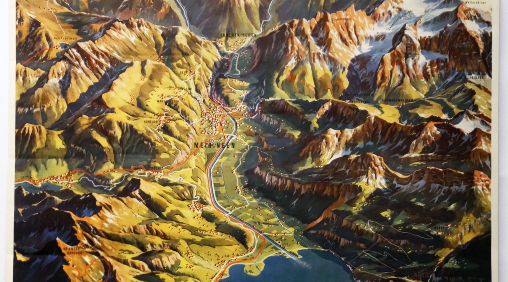 M. Bieder - Zwitserland: Berner Oberland: Brienz -Meiringen- Haslital - 1950s #3.2