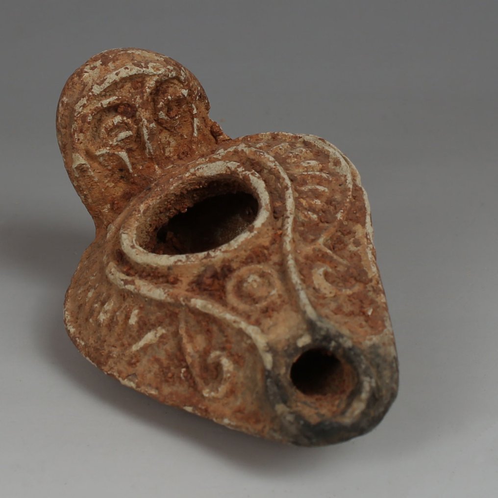 Levant Terracota Lâmpada de óleo. Licença de exportação espanhola. (Sem preço de reserva) #4.3