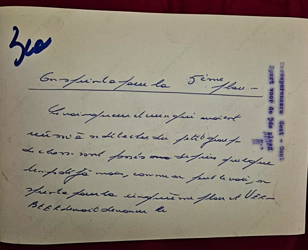 Photo originale dédicacée – Eddy Merckx & Franz Verbeeck - 1972 - Καρτ βιζίτ #3.2