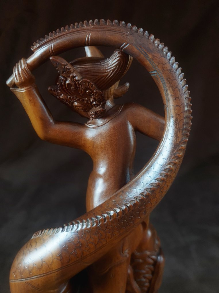 Drona & Crocodile Balinese tale - Indonesia (No Reserve Price) #4.3