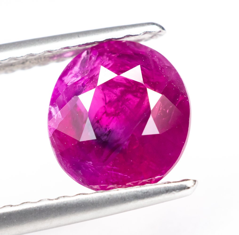 Ingen reservasjonspris Rubin - 1.76 ct - Lotus Gemologi - Intense Red (Burma) #1.0