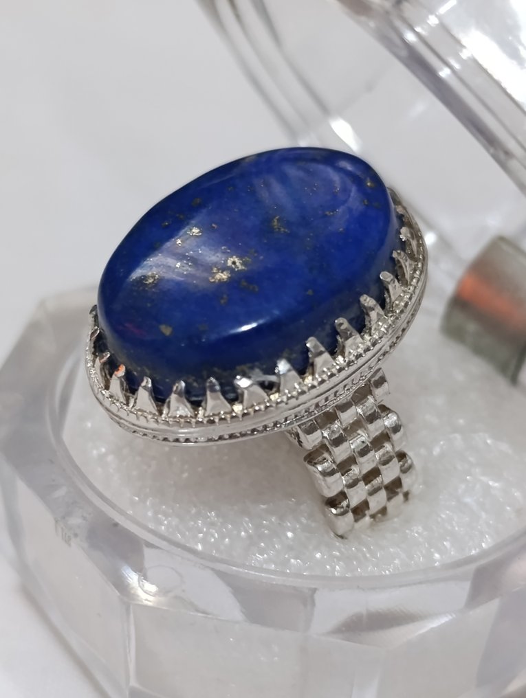 Lapis lazuli - Sølv - Ring #1.0