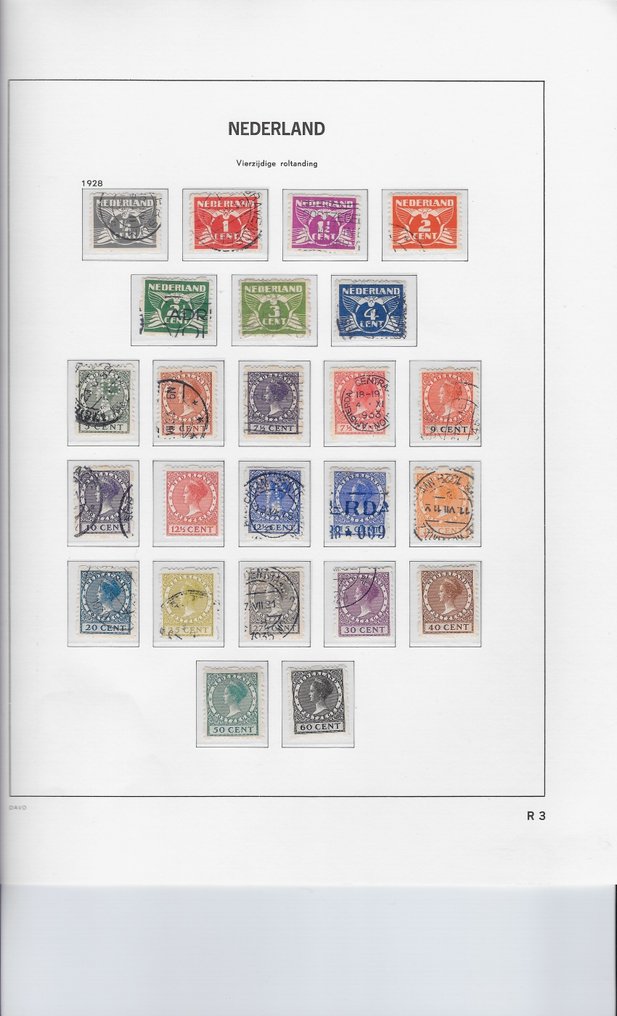 Netherlands 1926 - Stamps on pages 'Back of the Book' including Legion blocks and postal fiscal items. #2.1