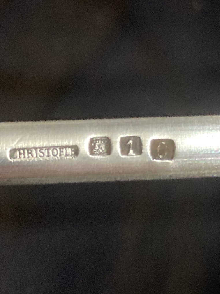 Christofle - Platter - Splendid and very rare asparagus cradle - Silverplated #3.2