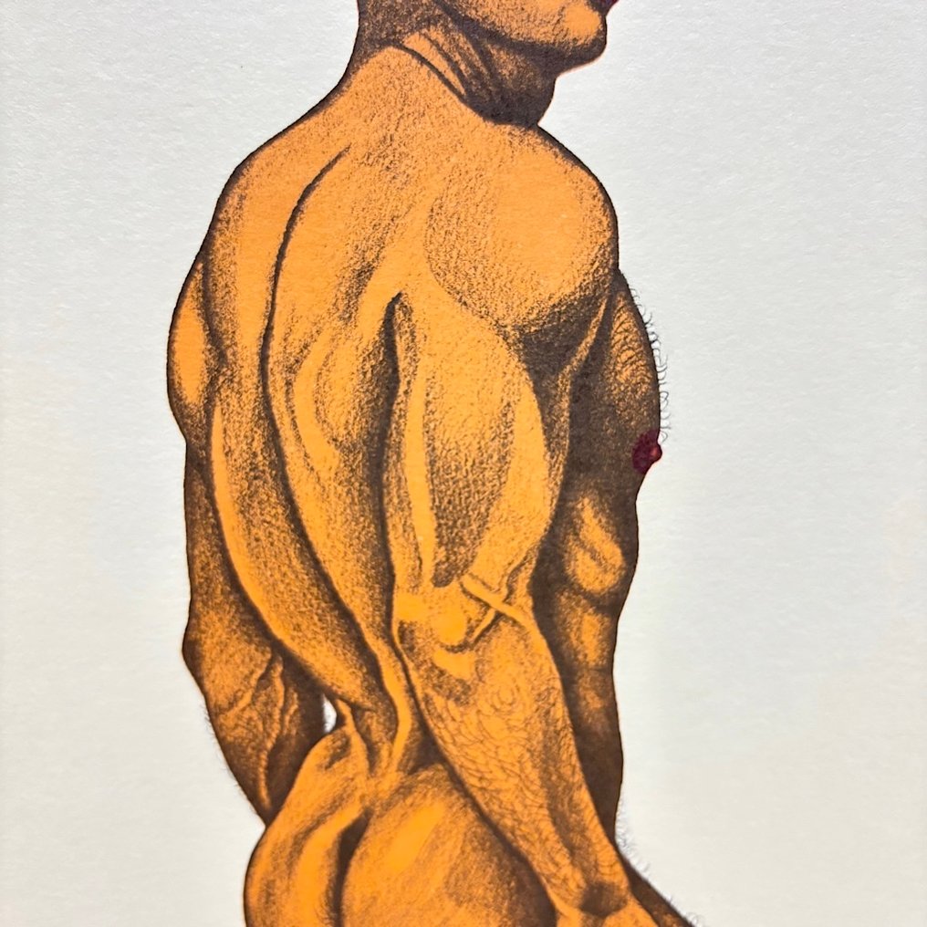 Άνδρας σε στάση - Lithograph Mishima Gō gashū Wakamono 三島剛画集 若者 Mishima Go's Book of - Lithograph - Mishima Gō 三島剛 (1924-1988) - Ιαπωνία - Shōwa period (1926-1989) #2.1