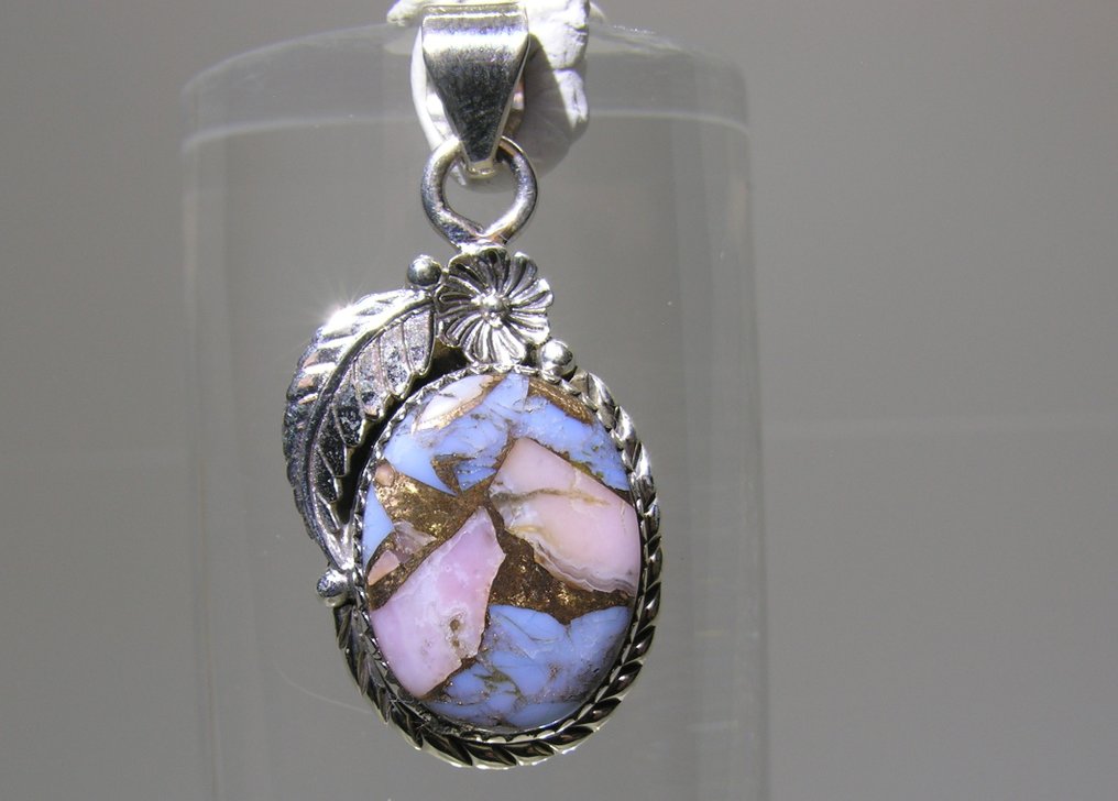 Tanzanite Pendant - Height: 43 mm - Width: 20 mm- 8.23 g - (1) #3.2