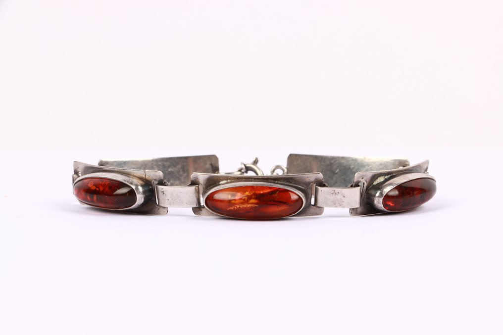 Senza Prezzo di Riserva - Bracciale Argento - Georg Kramer Amber #1.0