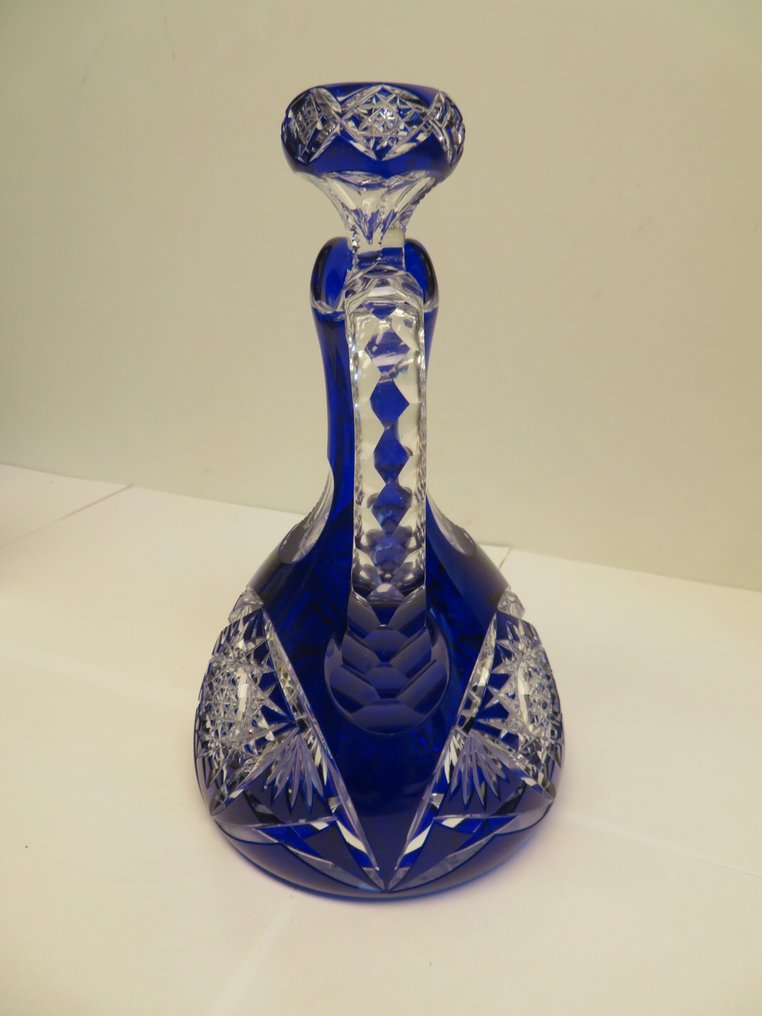 Val Saint Lambert - Karafka - Olivier - Kryształ - Kobaltblauwe karafka VSL #4.3