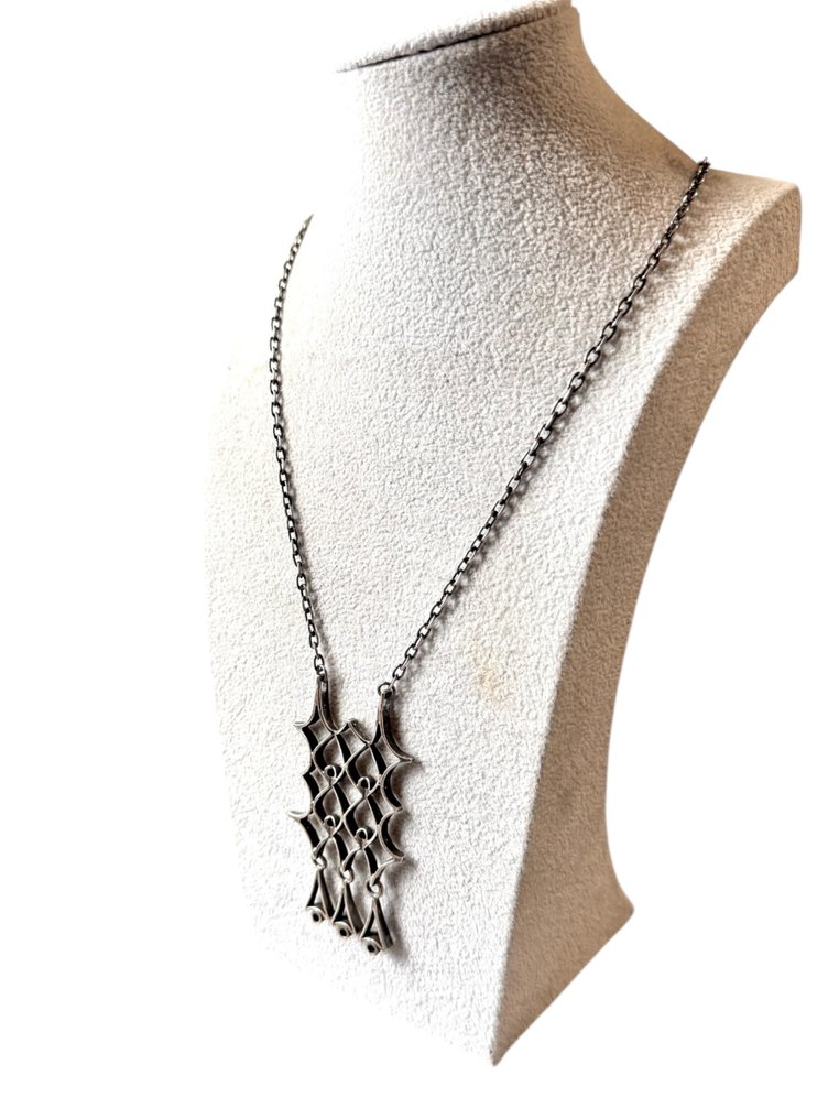 Sem preço de reserva - Turun Hopea - Colar Prata - Pipa Niinimäki #1.0