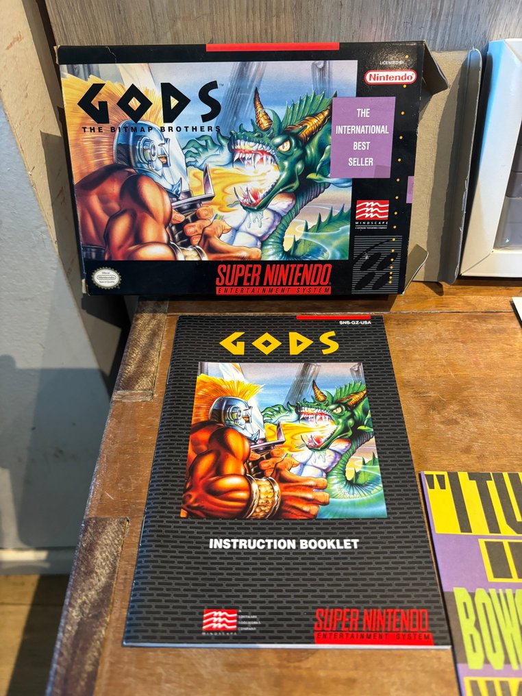 Nintendo - Snes - GODS (USA NTSC) - Videospill - I original eske #1.0