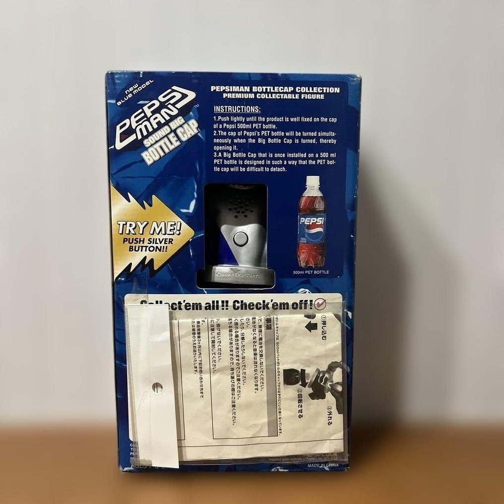 Pepsi - Παιχνίδι Pepsiman Sound Big Bottle Cap – Premium Collectible Figure - 2000-2010 - Ιαπωνία #1.0