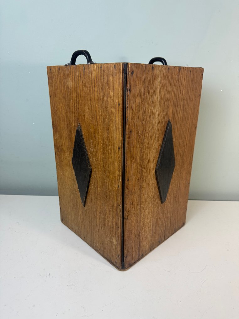 Σταντ - Εκλεπτυσμένο Art Deco ξύλινο καλάθι: καλάθι ομπρέλας, καλάθι απορριμμάτων ή γλάστρα - Ξύλο #1.0