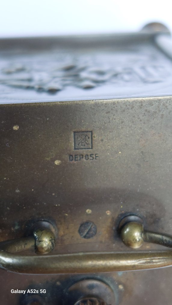 Carriage clock -  Art Nouveau brass / bronze - 1890-1920 #4.3