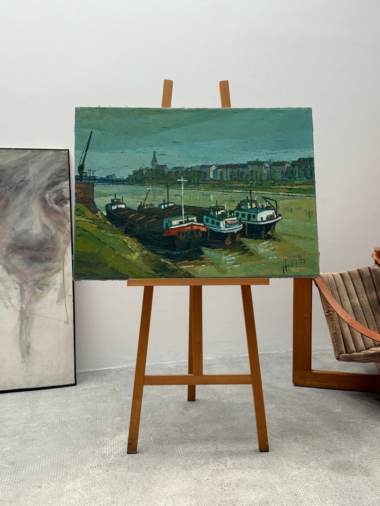 Van Hees (XX) - Boote am Fluss #1.0