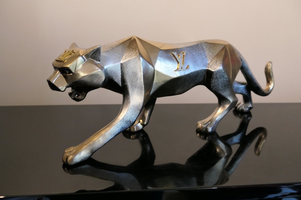 Rich'ART - Panthère or et argent version Louis Vuitton #1.0