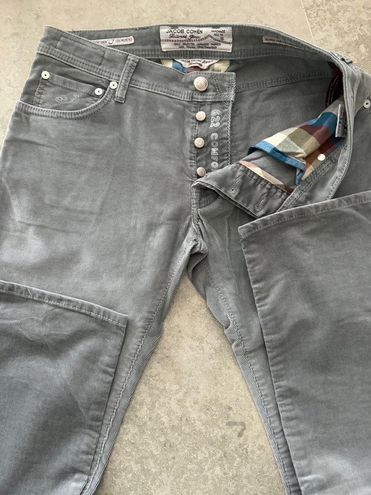 Jacob Cohen - New - Velvet - Size 34 - Grey - 牛仔褲 - New with tags #2.1