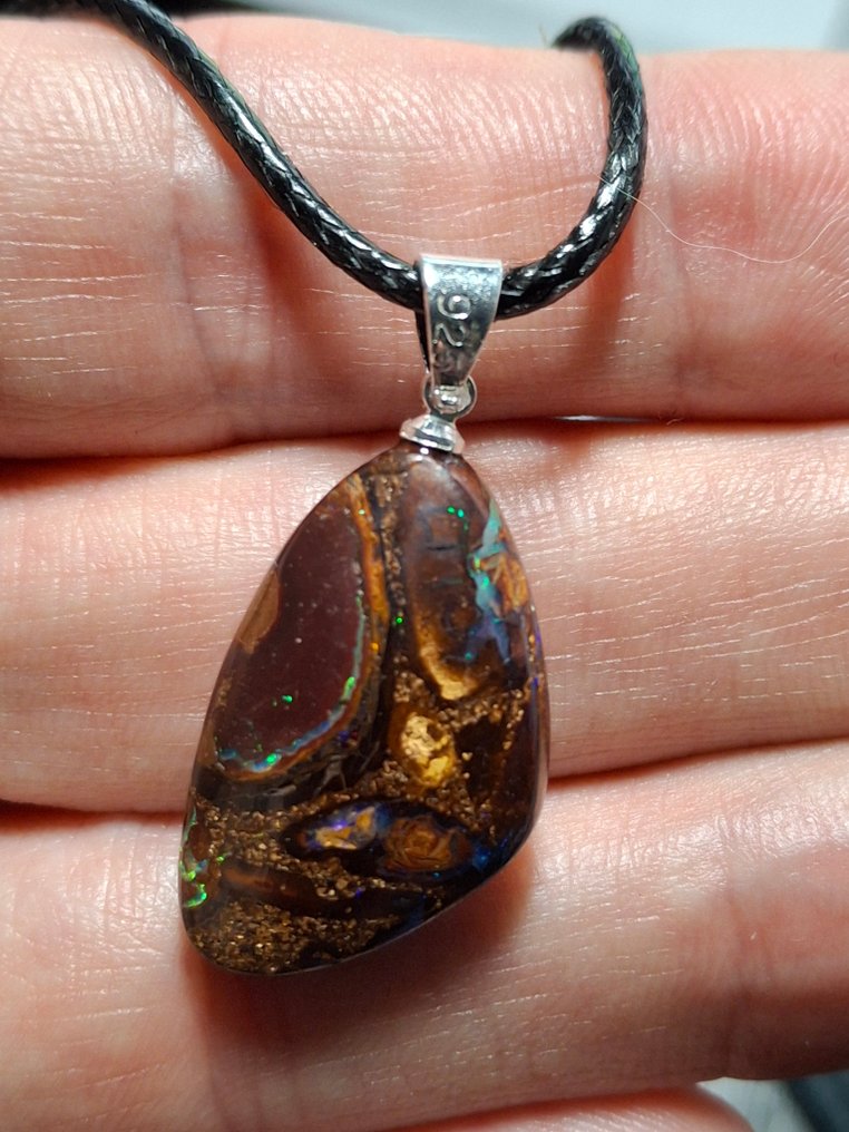 Opál - Ezüst - Függő - Yowah sziklatömb #2.1