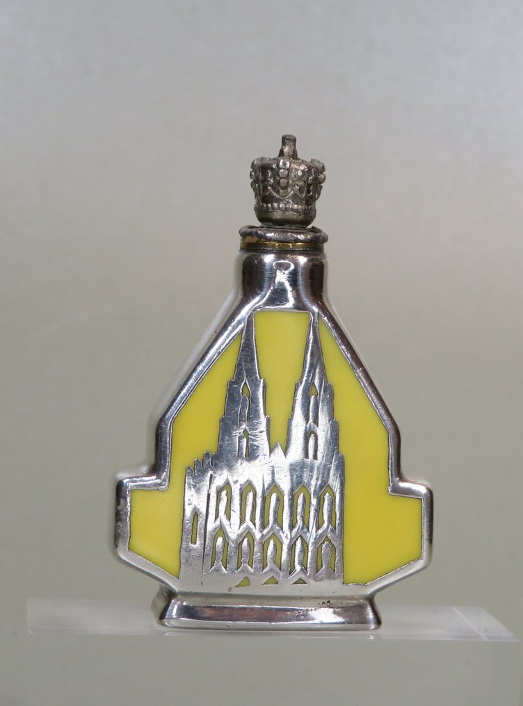 Parfumflesje (Crowntop) Köln am Rhein. (Domkerk) - Perfume bottle - .1000 silver #1.0
