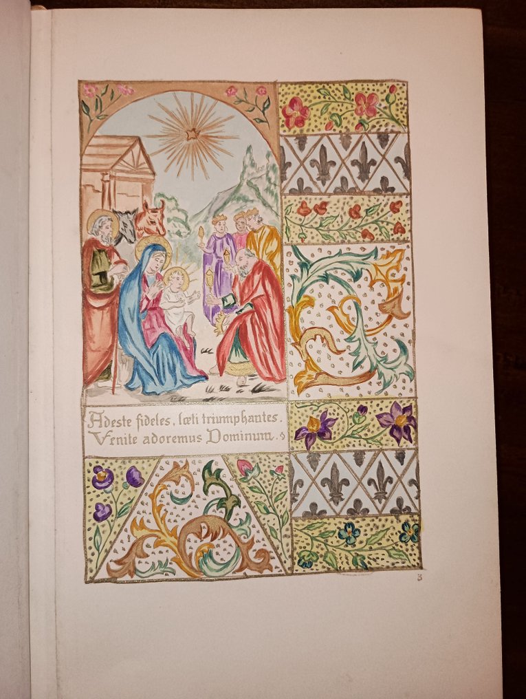 KERMABON, ADELIE-MARIE - Livre d'Heures manuscrit enluminé du 19e siècle - 1890 #1.0