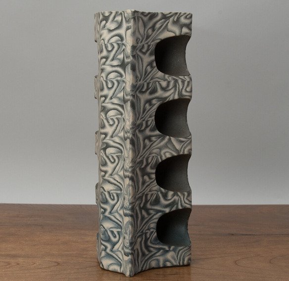 龙云纹理的Neriage花瓶——巧妙的大理石陶艺技法 - 陶瓷 - 西部功 Nisibu Isao (1948-) - 日本 - 1900-2000 #4.3