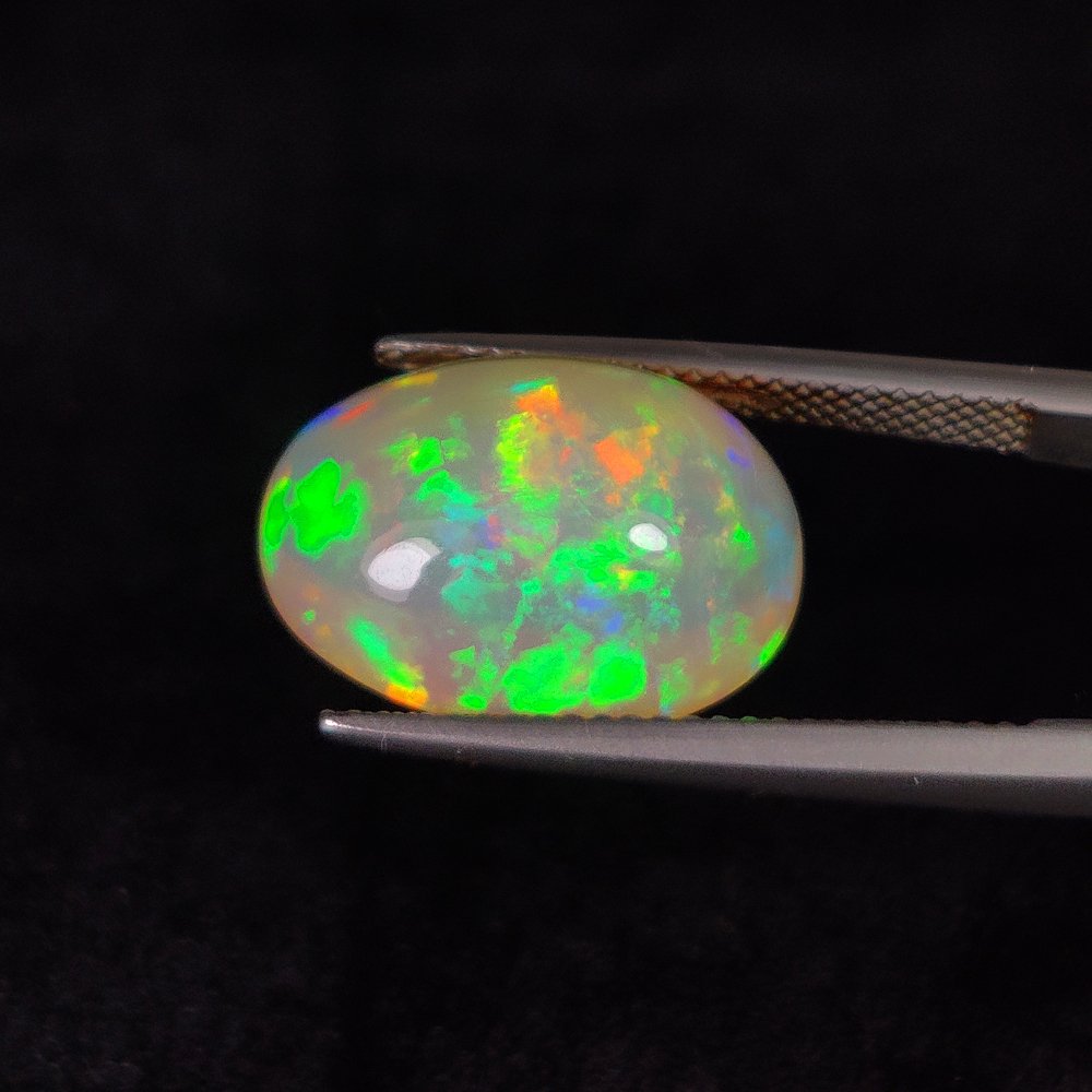 1 pcs  多色 蛋白石  - 7.21 ct - 国际有色宝石协会（ICA GemLab） - 终极色彩盛宴！ #2.1