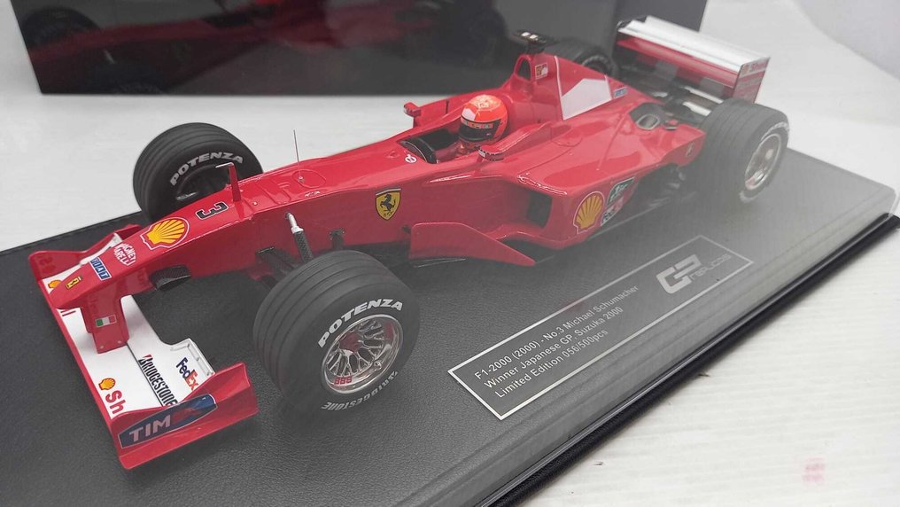 GP Replicas 1:18 - Machetă mașină - Ferrari F1-2000 Michael Schumacher Japanese GP Suzuka 2000 - (cod.A6) #1.0